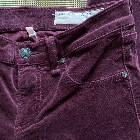 rag & bone Velvet Skinny Jeans - Picture 5 of 12